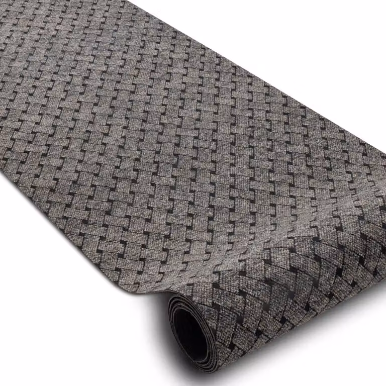RugsX Non-Slip Polypropylene Runner in Beige and Grey, W/D: 100 x 340 cm