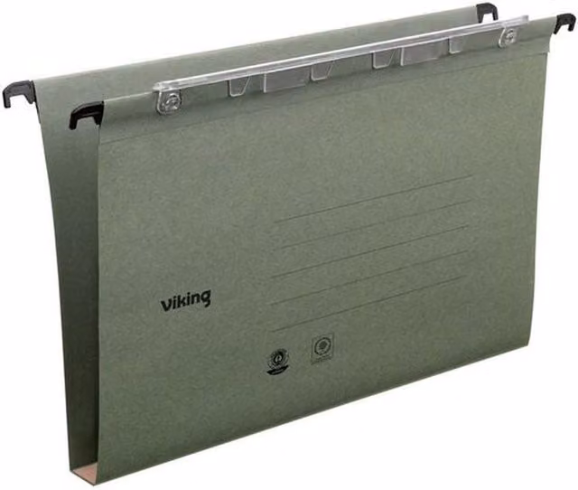 Office Depot Pack of 25 Green A4 Vertical Suspension Files
