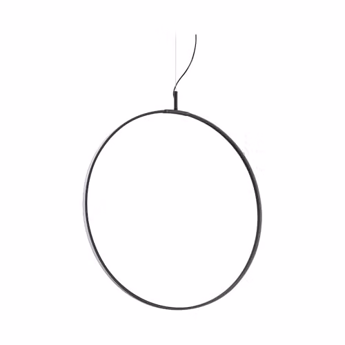 Netlighting Circus Integrated LED Ring Pendant Ceiling Light, Black, 60cm, 3000K Warm White