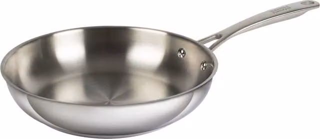 Kuhn Rikon Allround Uncoated Stainless Steel Induction Safe Frying Pan, 28cm, Silver