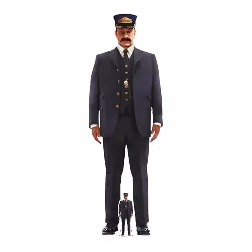 Star Cutouts SC4379 Polar Express Conductor Cardboard Cutout for Christmas Parties and Events