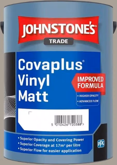 Johnstone's Covaplus Matt Dispersion Paint, Toasted Beige, 5 l