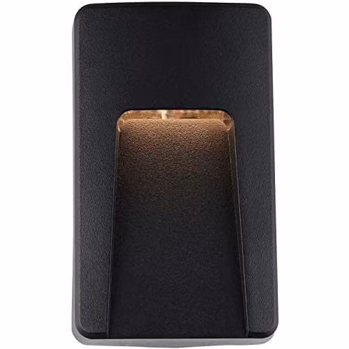 Loops Vertical Outdoor IP65 Pathway Guide Light - Black CCT LED Wall Mounted Downlight