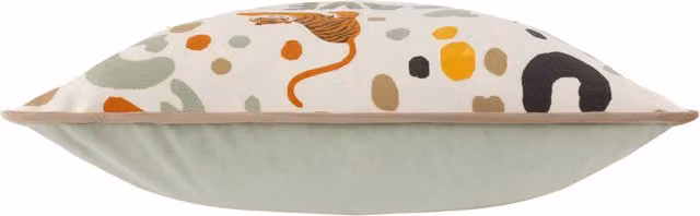 Wildlife Save Our Animals Piped Square Cushion in Multicolour and White