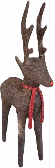 Four Candle Small Standing Salim Deer in Brown