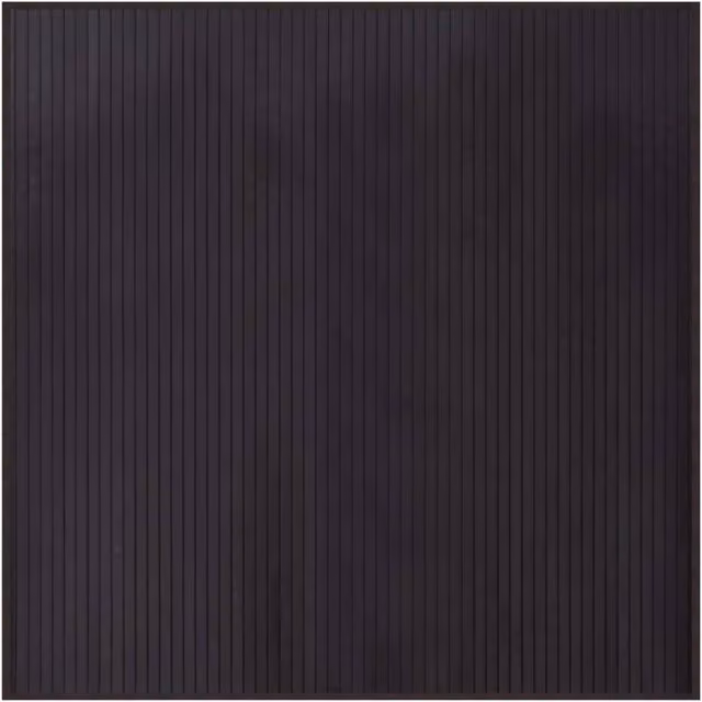 Berkfield Home Square Bamboo Rug in Dark Brown, 100 x 100 cm