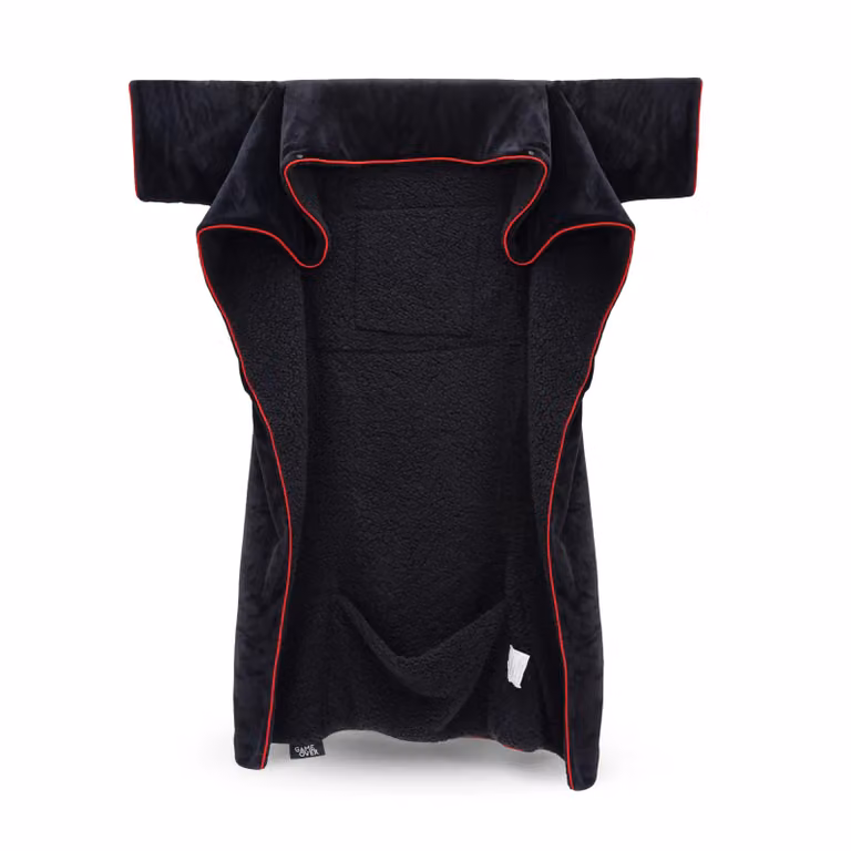 Game Over Store Fire Rune Soft Fleece Gaming Blanket with Sleeves, Black, W/D/H: 120 x 170 cm