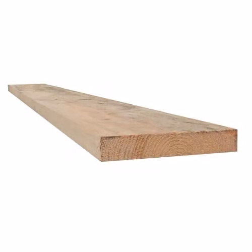 Snowdon Timber Factory Reject Unbanded Scaffold Board, Rough Sawn, Natural Brown, W/D/H: 225 x 36 x 975 mm, 8 Pack