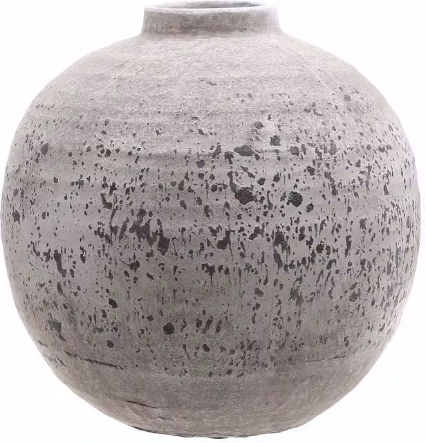 Love Lace Tiber Stone Ceramic Vase in Sand