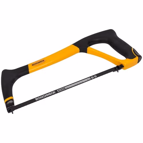 Roughneck Heavy Duty Manual Hacksaw in Yellow and Multicolour