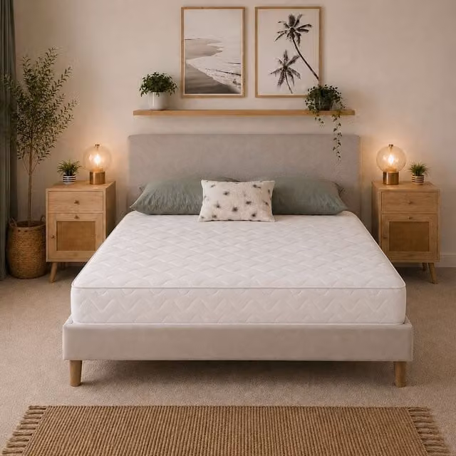 Starlight Beds Twilight Hybrid Memory Foam and Spring Mattress, Soft Feel, White, Small Single, Height: 18 cm