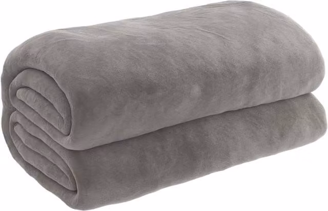 Berkfield Home Grey Weighted Blanket with Removable Cotton Cover, W/D/H: 120 x 180 cm, 9 kg