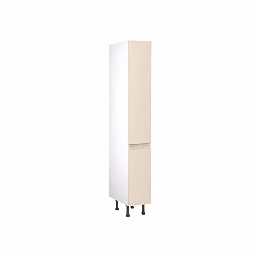 Kitchen Kit Cashmere Gloss J-Pull Tall Larder Unit W/D/H: 30.0 x 30.0 x 212.0 cm