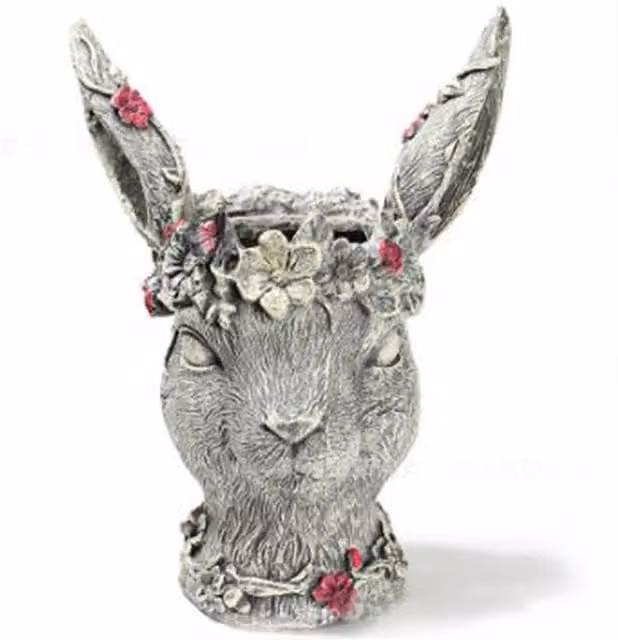 Livingandhome Classic Grey Animal Resin Sculpture for Tabletop Decoration