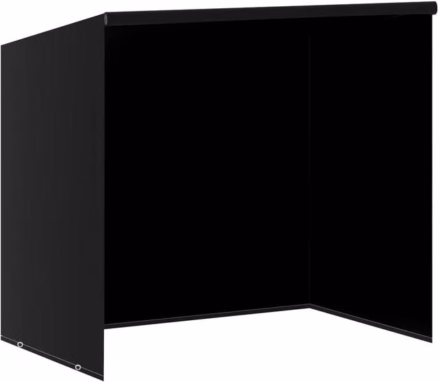 Berkfield Home Water Repellent Swing Bench Covers, 2 Pack, Black, W/D/H: 185 x 117 x 170 cm