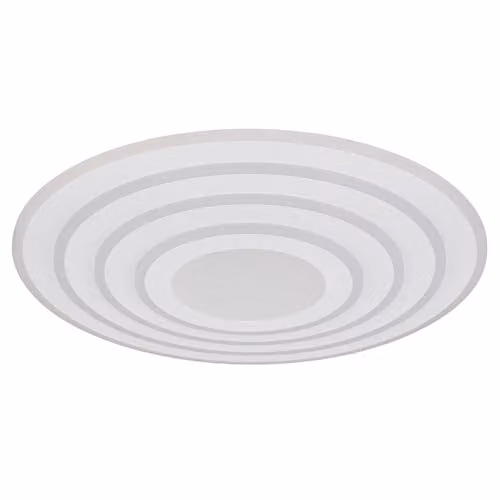 Globo Lighting Smart LED Ceiling Light with 3D Effect, Dimmable Remote Control and Night Light, White, Diameter: 70 cm