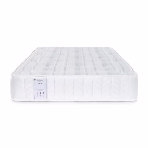 RestRelax Sleep Onyx Reflex Tufted Ortho Mattress, Firm Tension, Black and White, W: 135 cm, D: 190 cm, H: 25 cm