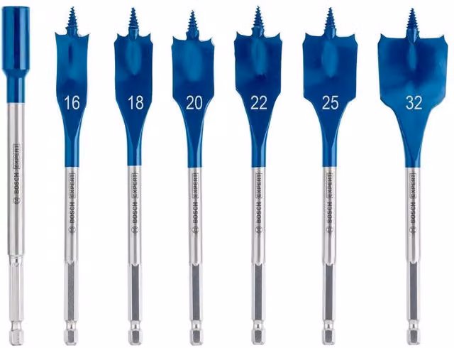 Bosch Expert Wood Drill Bit Set, 7 Pack, Blue