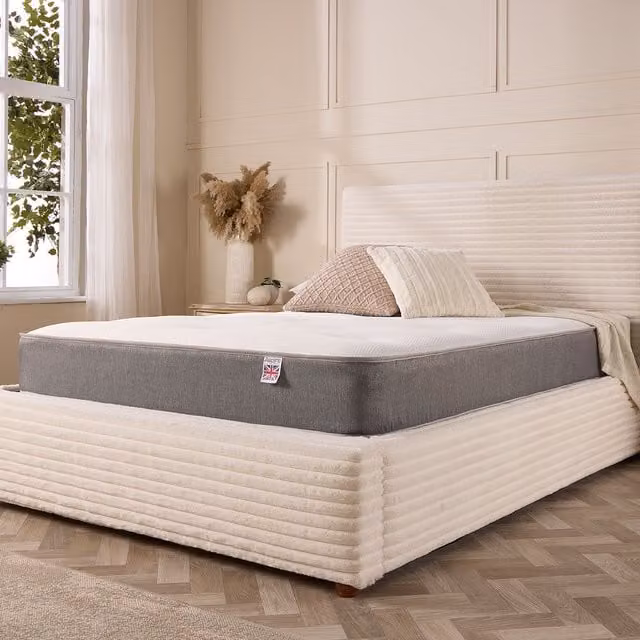 Aspire Hybrid Tufted Bonnell Spring Mattress in White, W/D/H: 180 x 200 cm