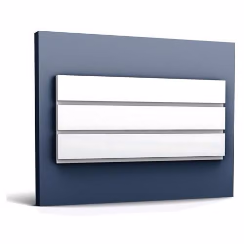 Orac Decor W116 Modern BAR XL 3D Wall Panel, White, 200 x 25 x 25 cm