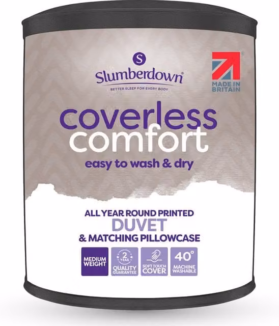 Slumberdown Neutral Abstract 10.5 Tog King Size Duvet in Brown
