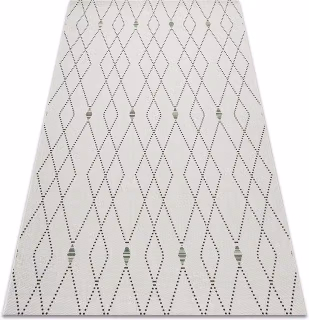 RugsX White Modern Flat Weave Polypropylene Rug, W: 160 cm, L: 230 cm