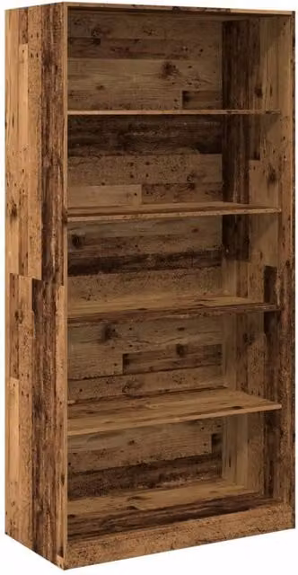 Berkfield Home Old Wood Wardrobe in Brown, W/D/H: 100 x 50 x 200 cm