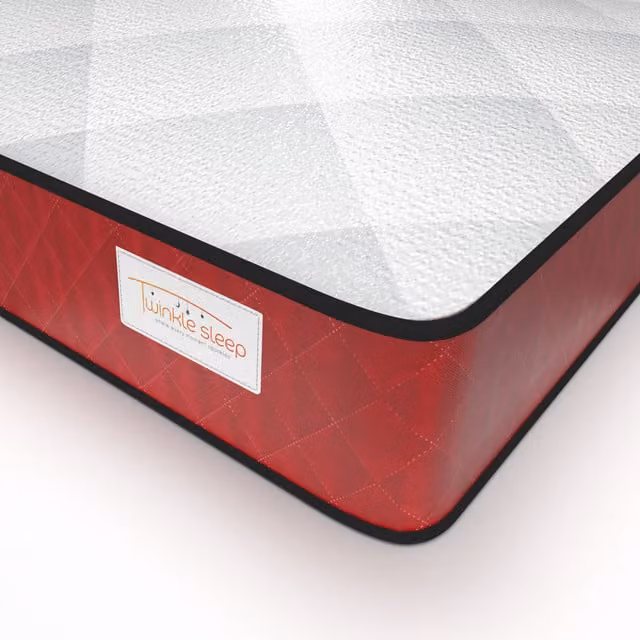 Twinkle Sleep Kids Hybrid Mattress, Red/Pink, W/D/H: 120 x 190 x 20 cm