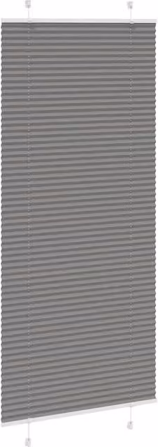 Berkfield Home Single Pleat Fabric Blind in Anthracite, W: 85 cm, H: 200 cm