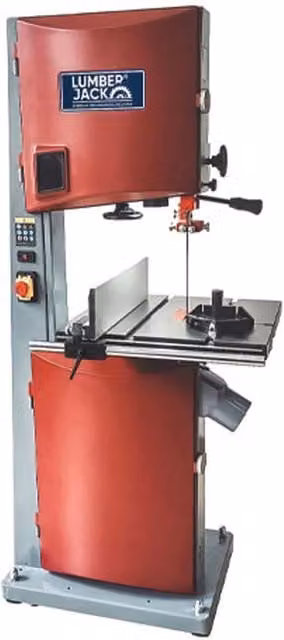 Lumberjack 16 inch Professional Floorstanding Bandsaw with Wheel Kit in Red