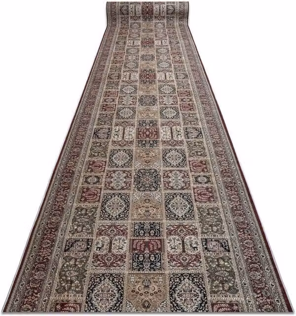 RugsX Lotus Anti-Slip Oriental Runner in Beige and Multicolour, W/D: 60 x 130 cm