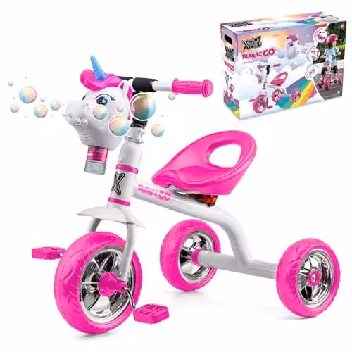 Xootz Bubble Go Unicorn Trike in White