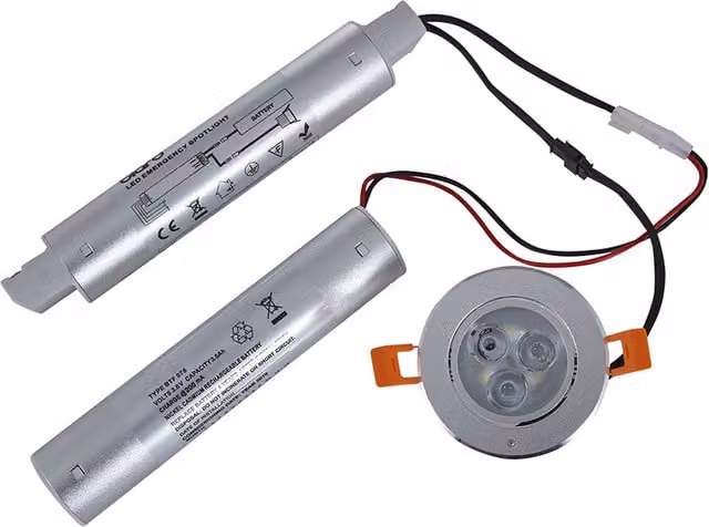 Biard 3W LED Recessed Emergency Spotlight in White