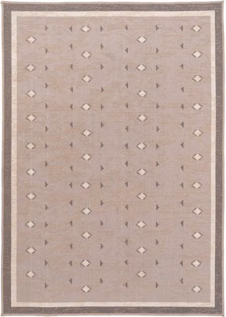 Kukoon Scandinavian Beige Berber Area Rug, Jute and Cotton Blend, Machine Washable, W: 280 cm, D: 380 cm