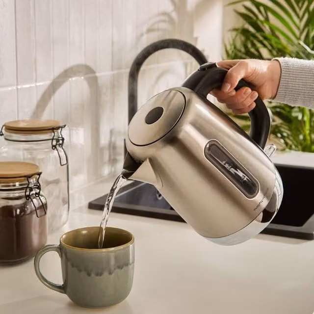 Morphy Richards Equip Stainless Steel Jug Kettle with Limescale Filter, Silver, 1.7 l