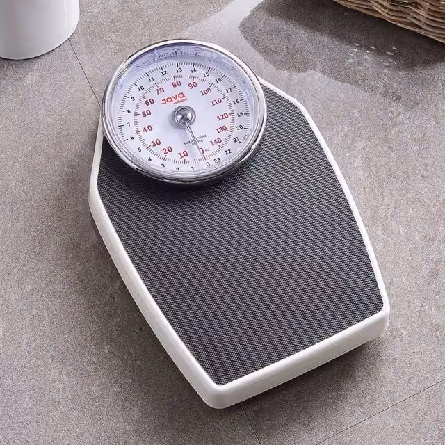 JAVA Wellness Mechanical Analogue Personal Body Scales with Anti-Slip Surface in Black and Multicolour