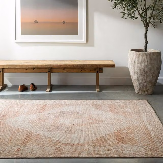 Livabliss Luca Traditional Boho Living and Dining Rug in Multicolour Blue, Brown and Green, W: 120 cm, D: 170 cm