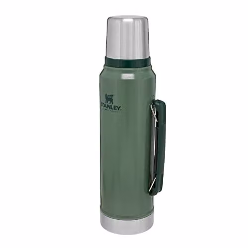 Stanley 1913 Classic Legendary Thermal Flask, 1.0 l, Green, Vacuum Insulated Stainless Steel