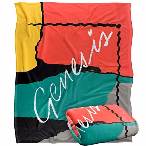 Genesis Abacab Silky Touch Super Soft Fleece Throw Blanket in White, W/D/H: 152 x 127 cm
