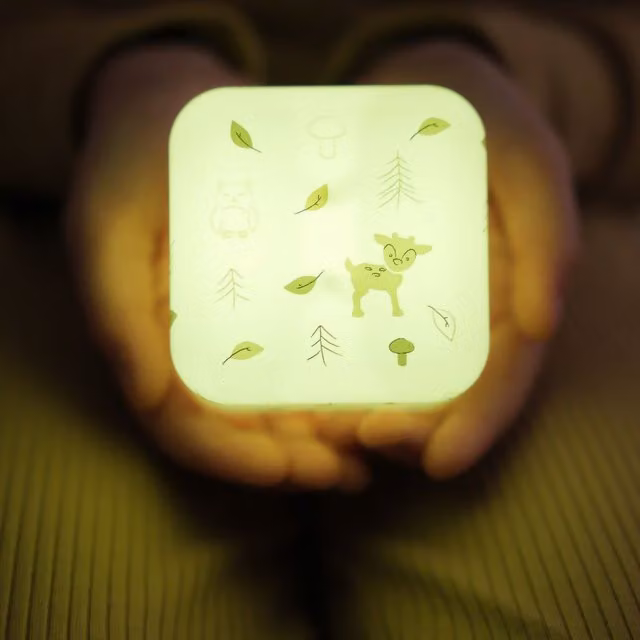 Cloud B Cube B Rechargeable Night Light and Reading Lamp in Green