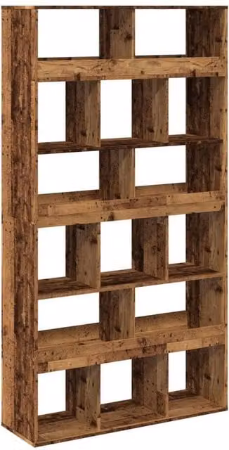 Berkfield Home Old Wood Room Divider in Brown, W/D/H: 100 x 33 x 187.5 cm