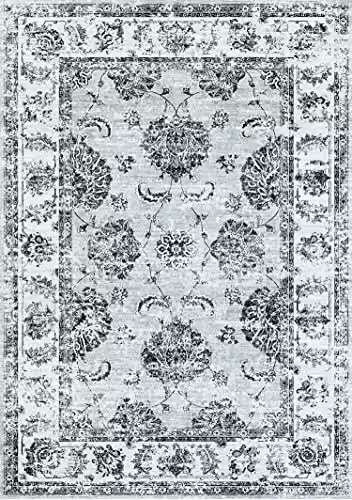 Bruce Starke Silk Road Collection Sulus Vintage Washable Grey Rug, W: 230 cm, D: 160 cm