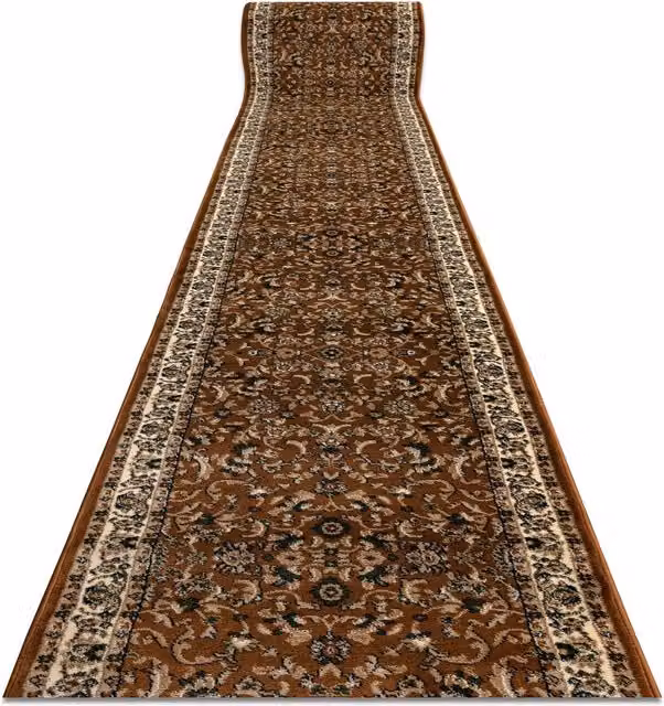 RugsX Heat-Set Royal Oriental Runner in Brown, W/L: 120 x 300 cm