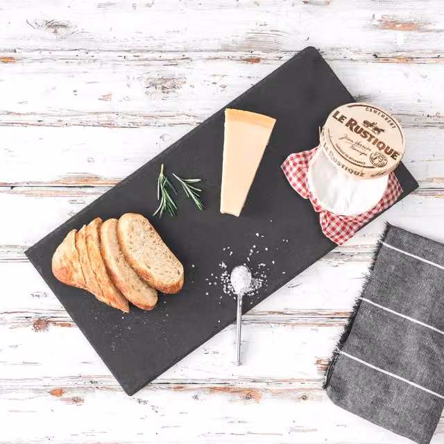 Argon Tableware Solid Slate Serving Platter, Grey, W: 29 cm, D: 12 cm