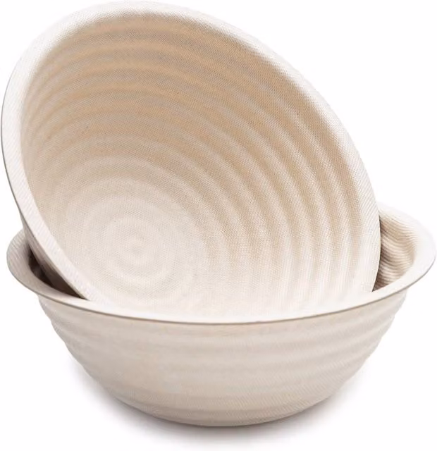 Brod & Taylor Banneton Boule Round Bamboo Bread Proofing Basket in Beige