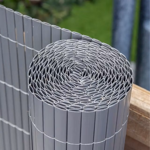 Primrose Artificial Grey Bamboo Cane Garden Privacy Screening Roll, Brown, Height: 150 cm