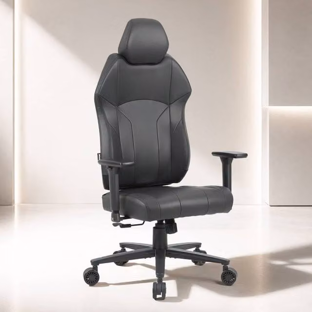 X Rocker Elara Executive Gaming Chair in Black Synthetic Leather with Headrest and Armrests