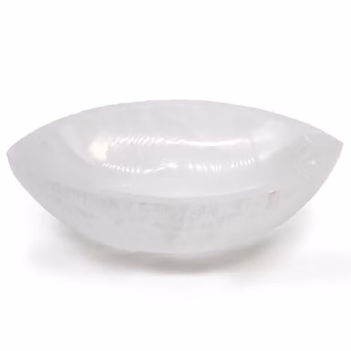 KDMD White Selenite Eye Bowl, Diameter: 15 cm