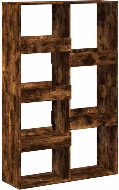 Berkfield Home Smoked Oak Room Divider in Brown, W/D/H: 100 x 33 x 155.5 cm