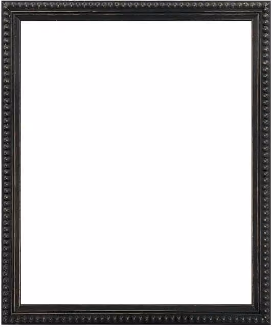Frames & Mirrors 4U Crown Bobbin Wooden Square Picture Frame in Black, 40 x 40 cm